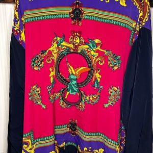 Vintage Silver Threads All Over Print Jacket